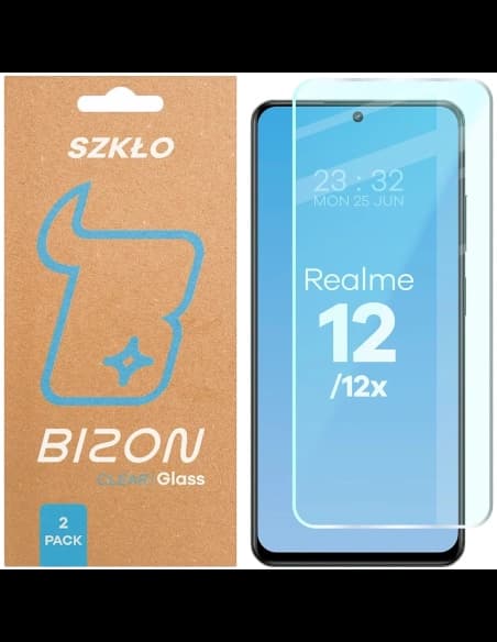 Bizon Glass Clear Duo Realme 12 / 12x [2 PACHET]