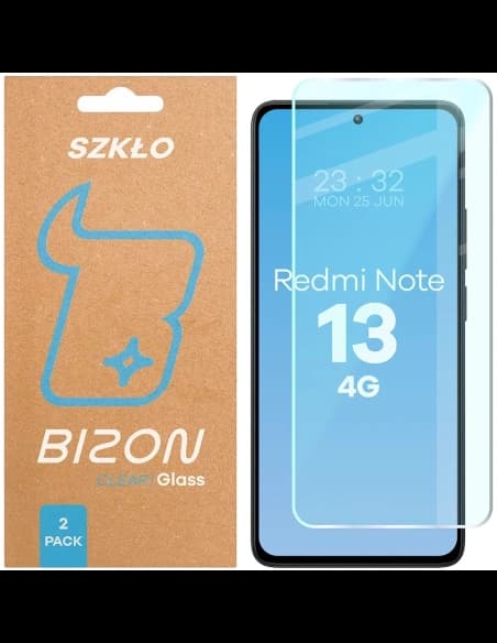 Bizon Glass Clear Duo Xiaomi Redmi Note 13 4G [2 PACHET]