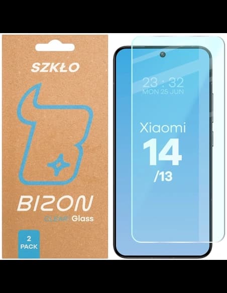 Bizon Glass Clear Duo Xiaomi 14 / 13 [2 PACK]