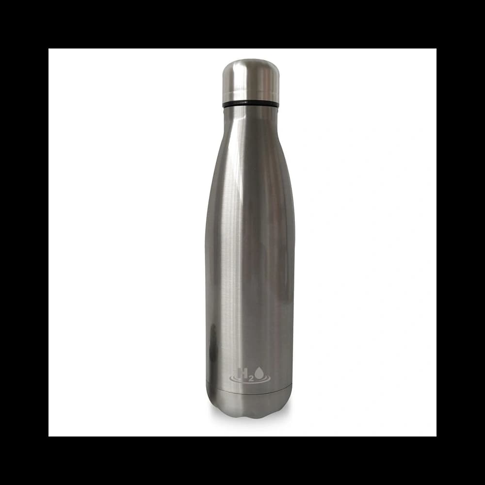 PURO H2O Thermal Stainless Steel Water Bottle 500ml (Silver) - 1