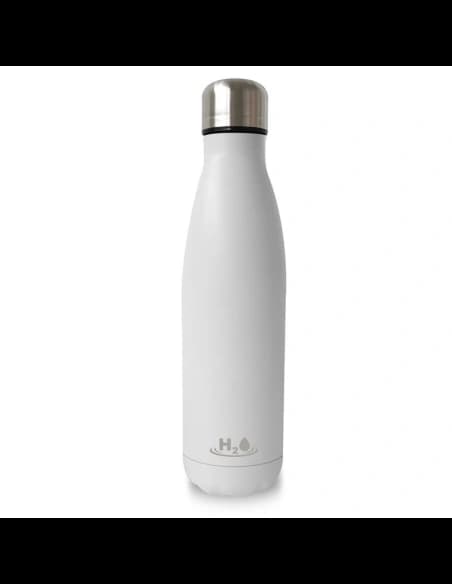 PURO H2O Thermal Stainless Steel Water Bottle 500ml (Matt White)