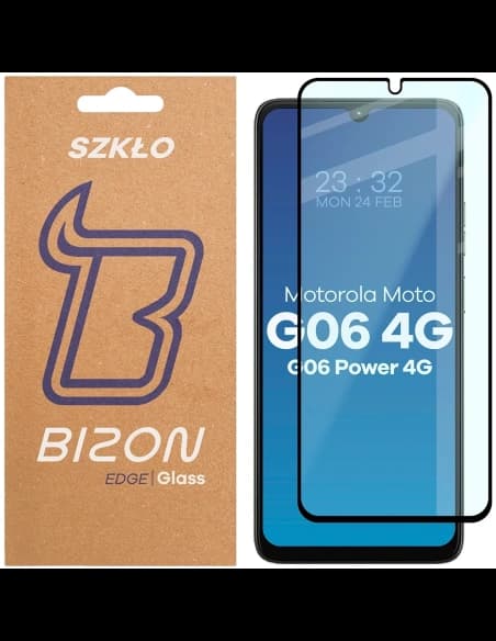 Bizon Glass Edge 2 Motorola Moto G06 4G / G06 Power 4G černý rám