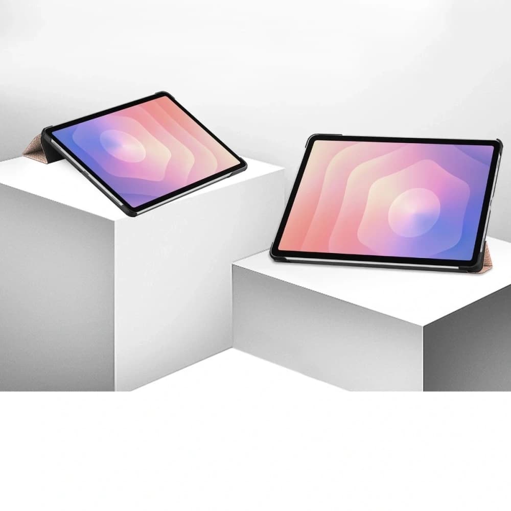 Bizon Case Tab Croc Samsung Galaxy Tab S11 růžové zlato - 2