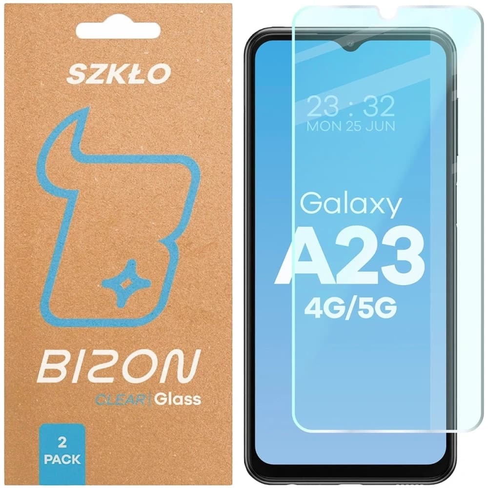 Sticlă securizată Bizon Glass Clear Duo Samsung Galaxy A23 4G / 5G [2 PACHET] - 1