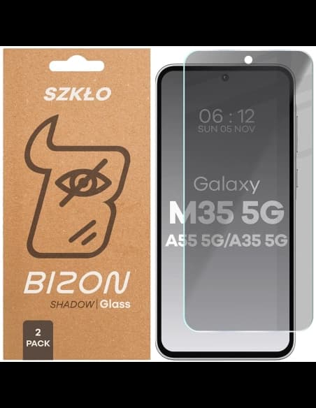 Bizon Glass Clear Shadow Samsung Galaxy M35 5G / A35 5G / A55 5G getönt [2 PACK]