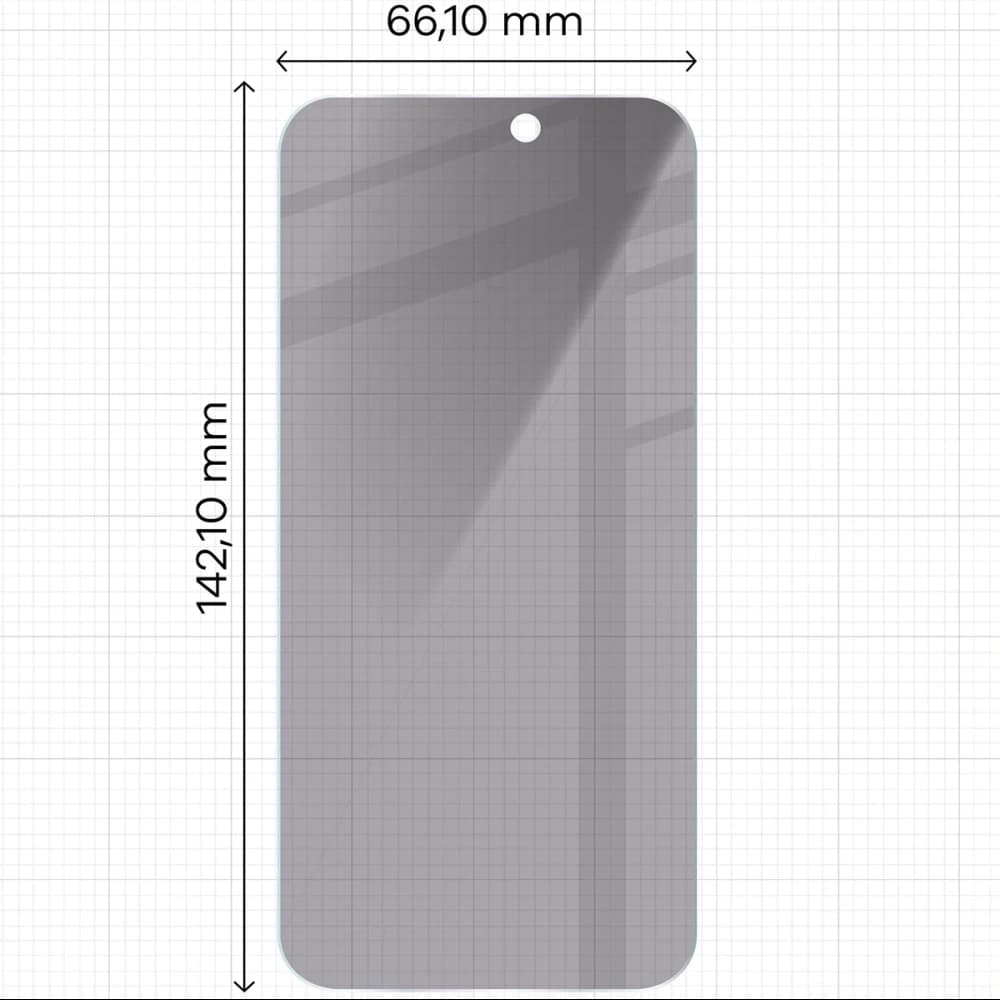 Bizon Glass Clear Shadow Apple iPhone 15 / 15 Pro / 16 tónovaný [2 BALENÍ] - 2