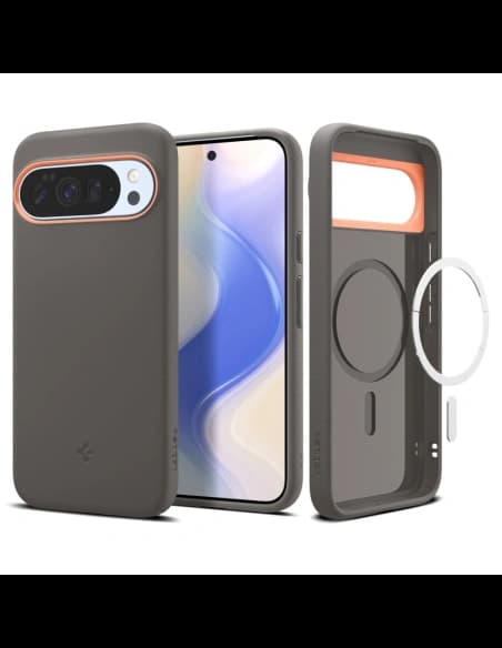 Spigen Nano Pop Mag MagSafe Google Pixel 10 Pro XL Papaya Grau