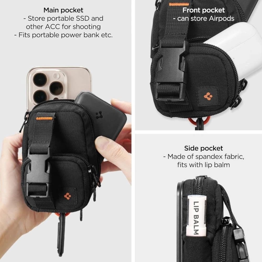 Spigen Snap Zip MagSafe Tok Fekete - 6