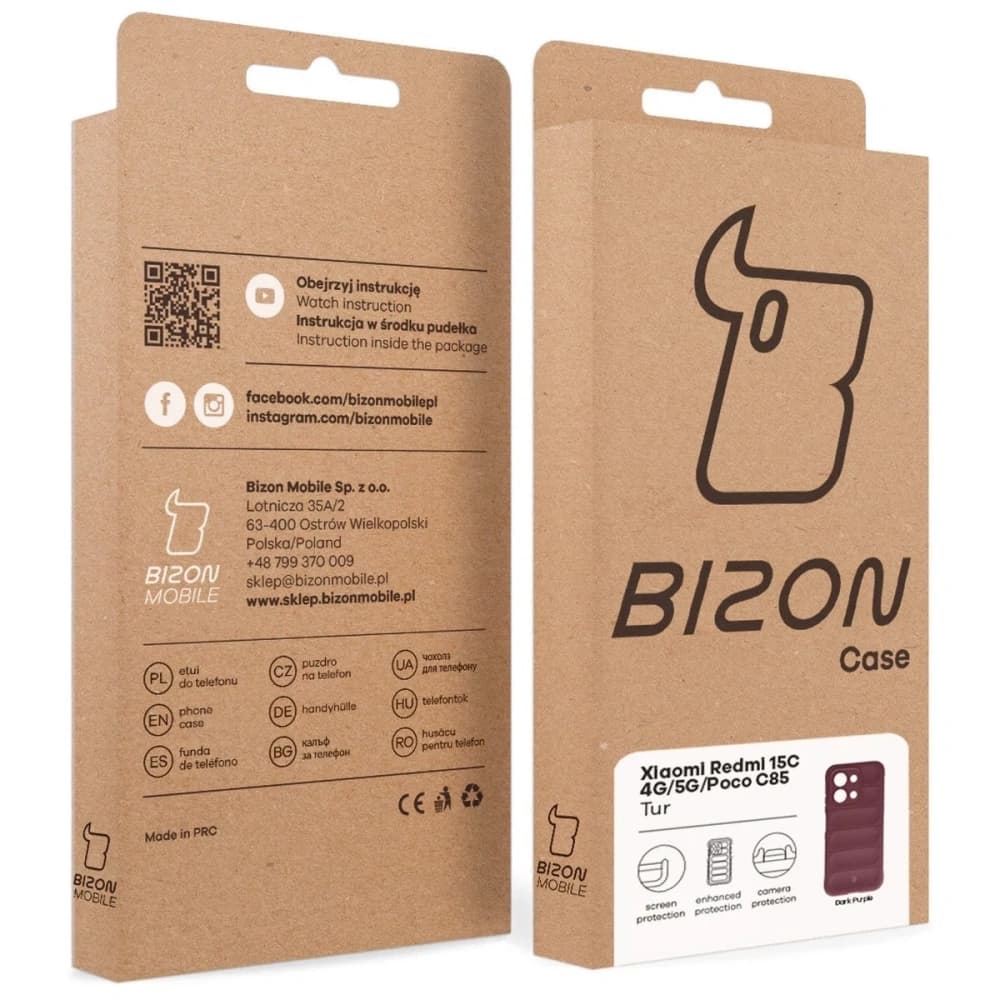 Bizon tok Tur Xiaomi Redmi 15C 4G / 5G / POCO C85 4G 173mm bordó - 9