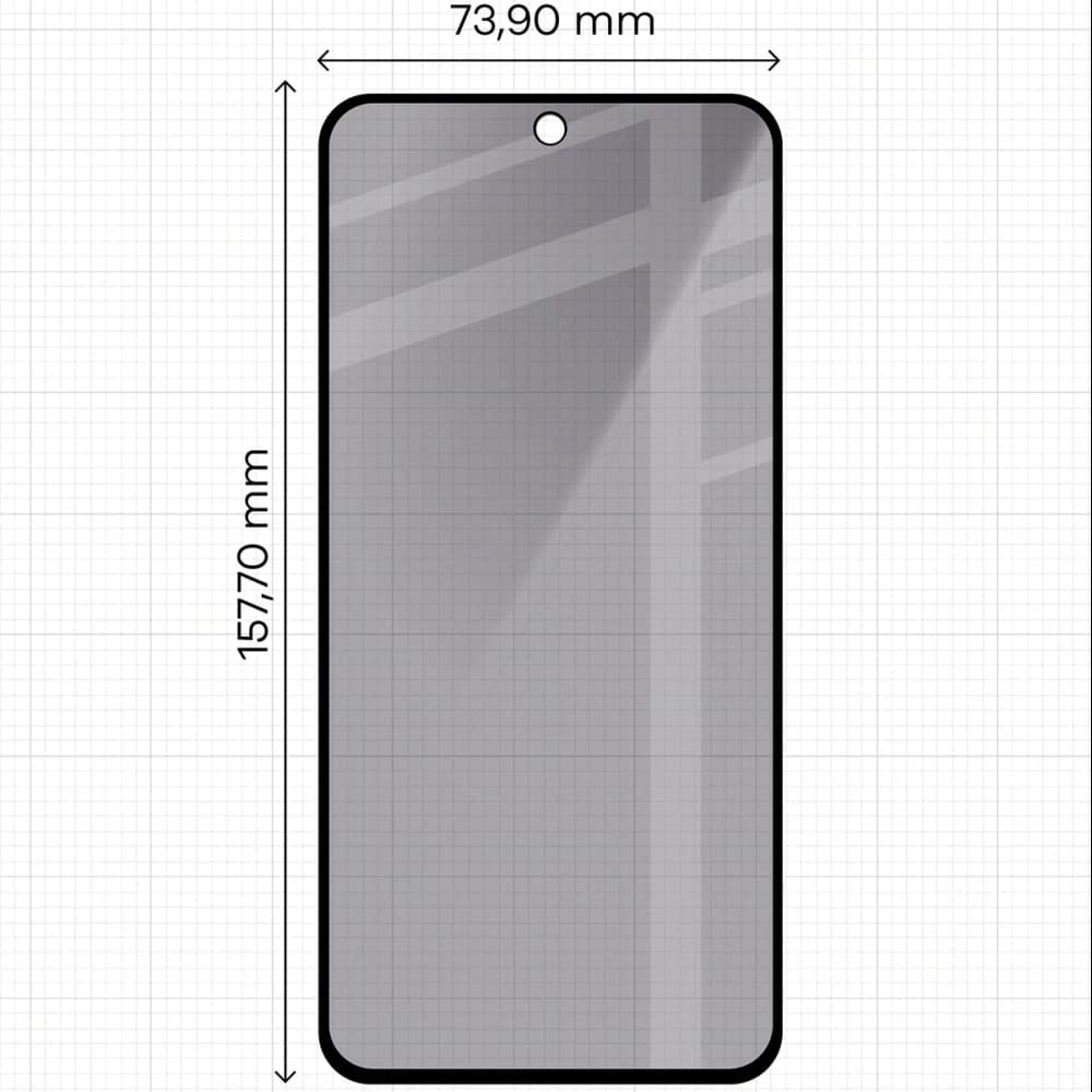 Bizon Glass Edge Shadow Duo Samsung Galaxy M35 5G / A35 5G / A55 5G fekete kerettel árnyékolt [2 CSOMAG] - 2