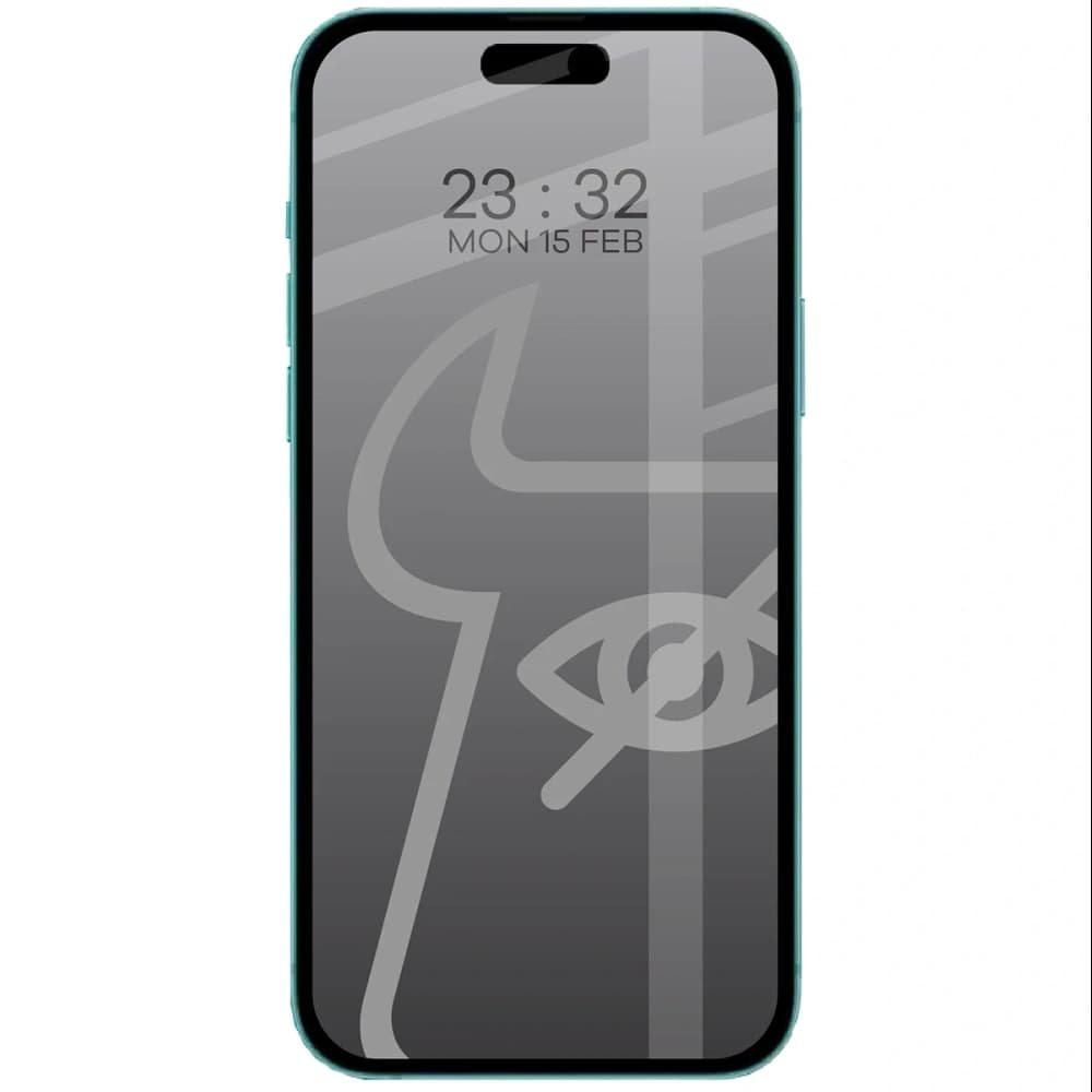 Bizon Glass Edge Shadow Duo Apple iPhone 15 / 16 tinted with a black frame [2 PACK] - 3