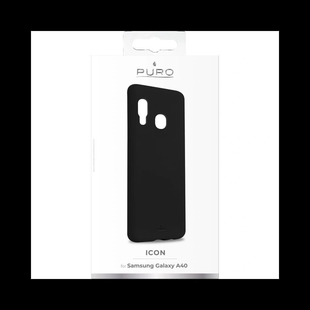 PURO ICON Cover Samsung Galaxy A40 (black) - 2