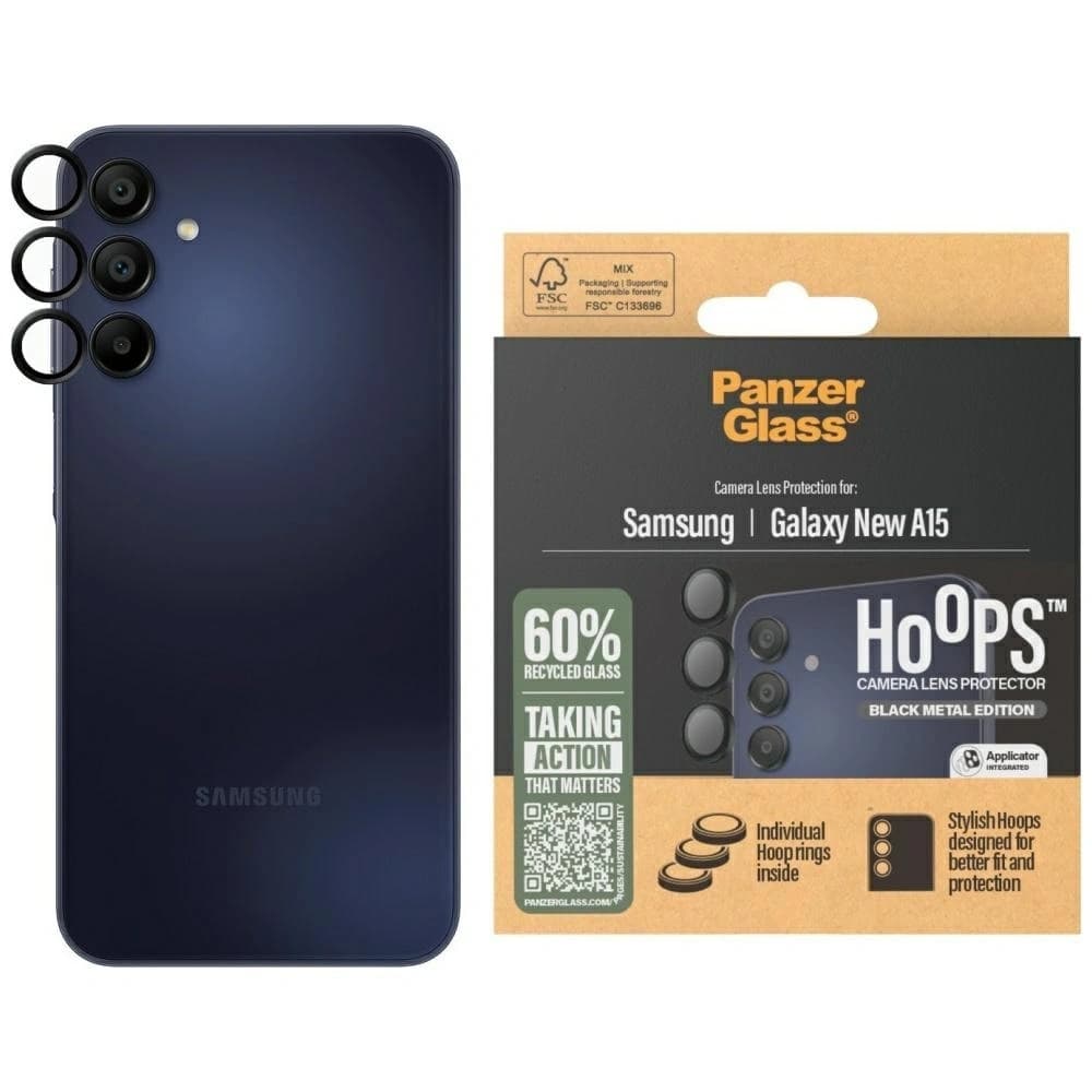 PanzerGlass Hoops ochranné sklo pro objektiv Samsung Galaxy A16 / A16 5G černé - 1