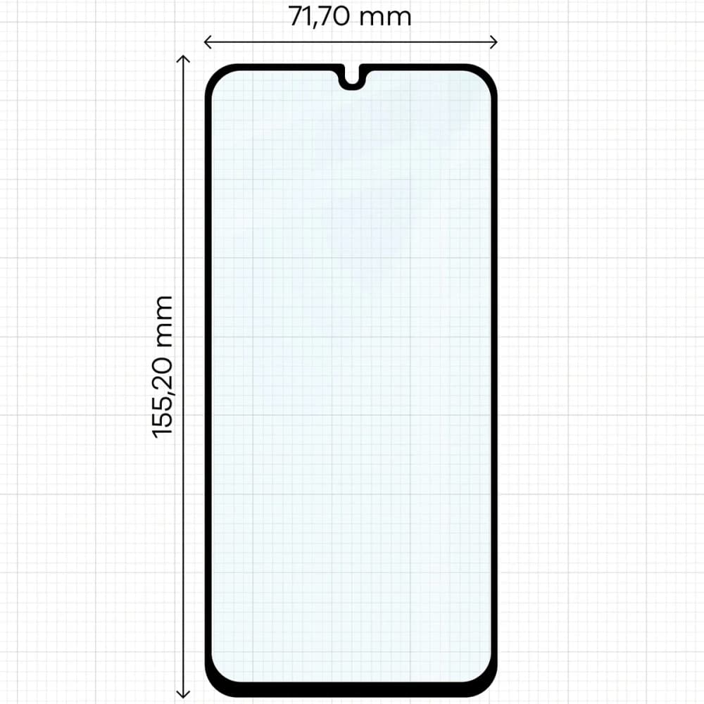 Bizon Glass Edge Duo Samsung Galaxy A15 4G / 5G / A25 5G / M15 5G černý rám [2 BALENÍ] - 2