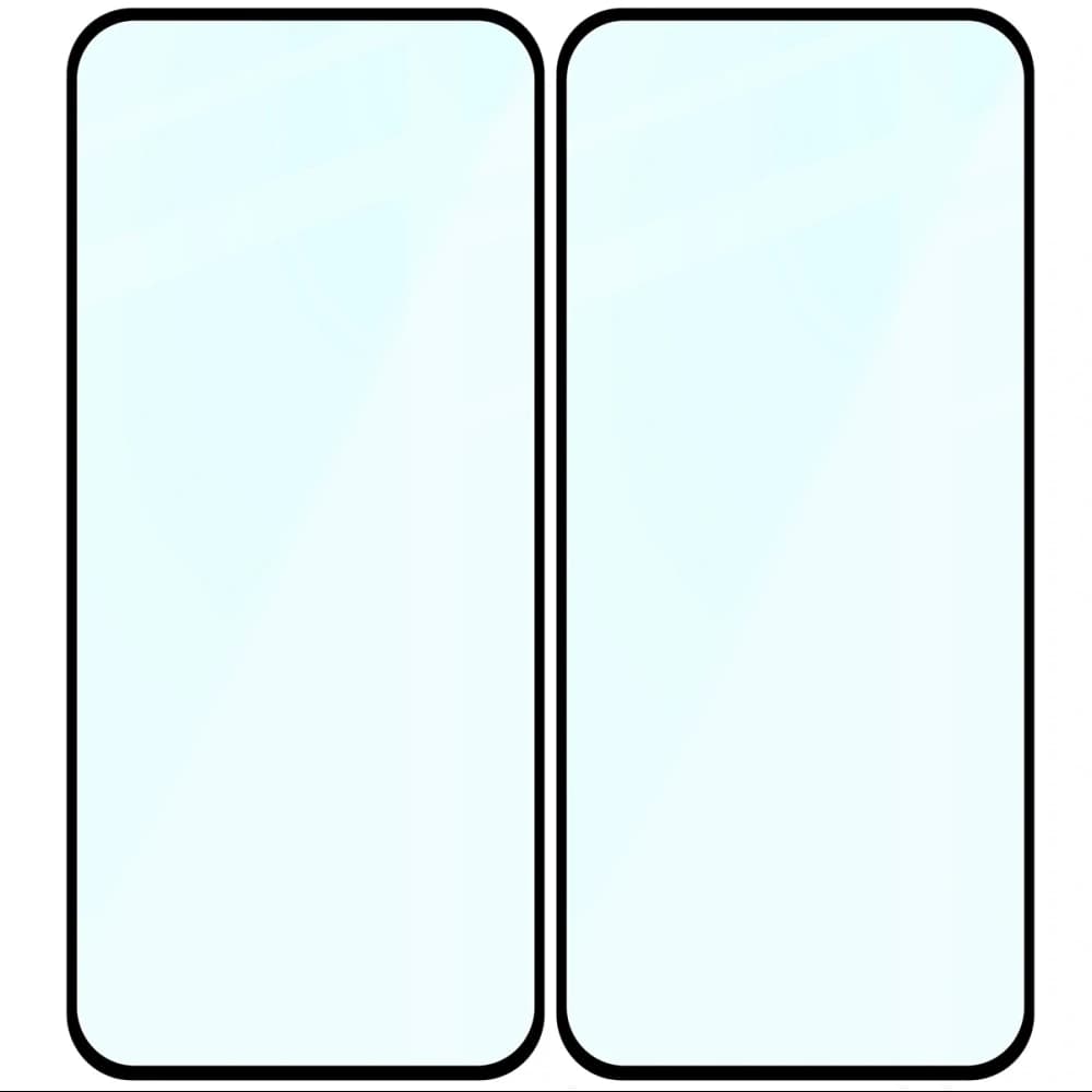 Bizon Glass Edge Duo Honor 400 Lite black frame [2 PACK] - 4