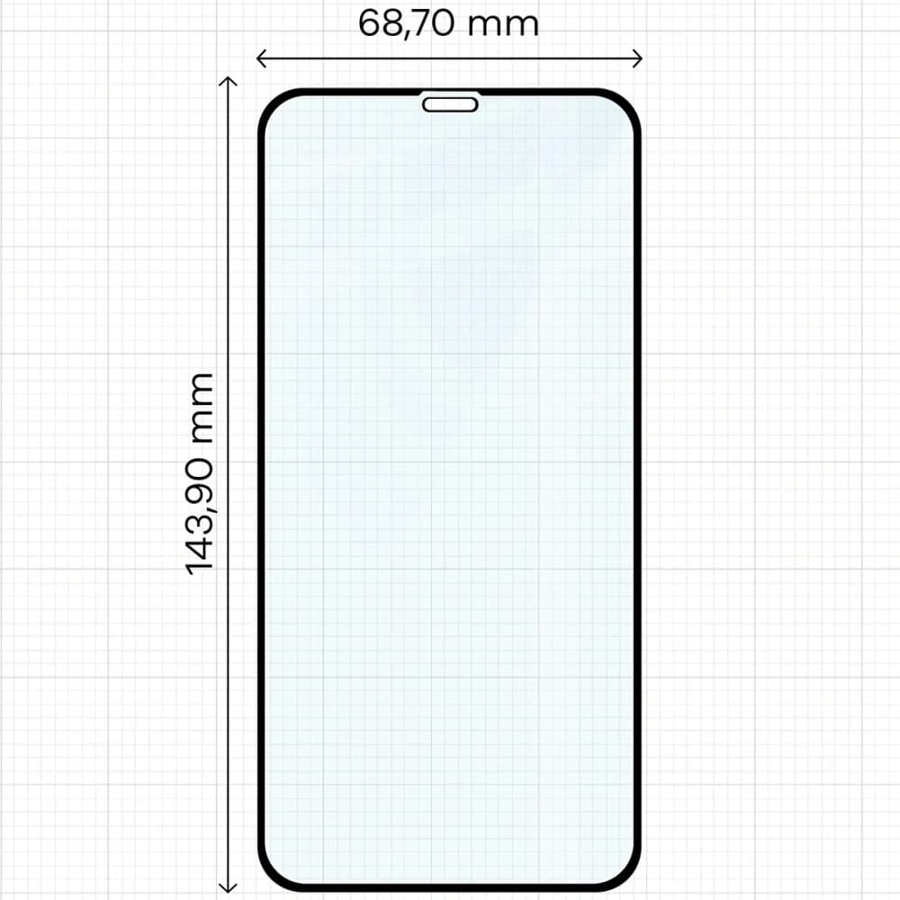 Bizon Glass Edge Duo Apple iPhone 11 / XR cadru negru [2 PACHET] - 2