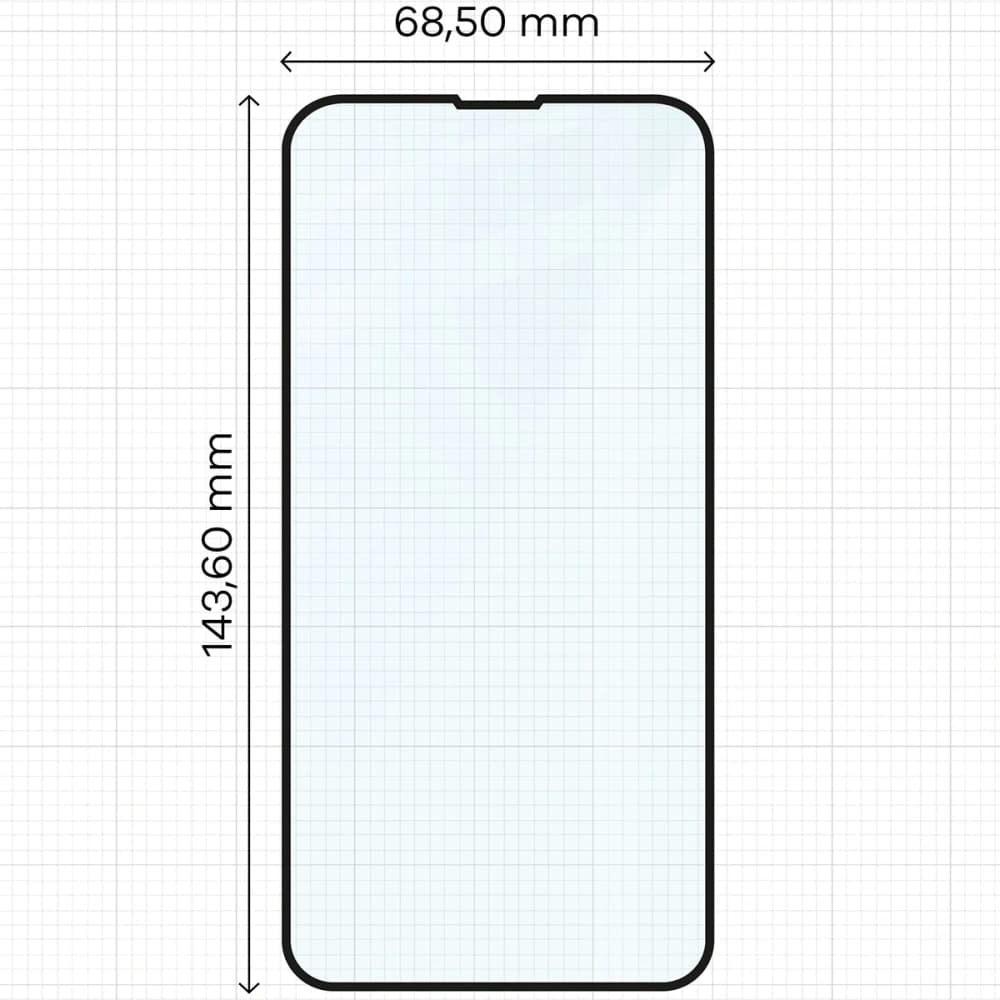 Bizon Glass Edge Duo Apple iPhone 13 / 13 Pro fekete keret [2 CSOMAG] - 2