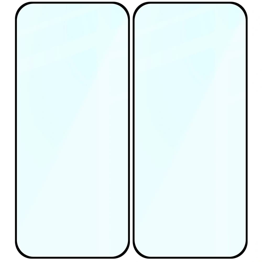 Szkło hartowane Bizon Glass Edge Duo do Google Pixel 10 / 10 Pro / 9 / 9 Pro czarna ramka [2 PACK] - 4