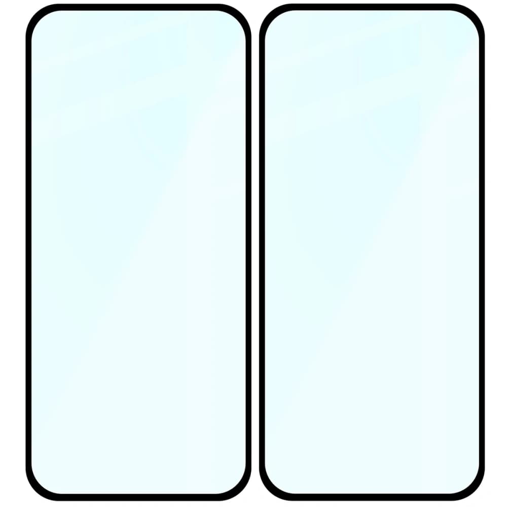 Bizon Glass Edge Duo Google Pixel 9a black frame [2 PACK] - 4