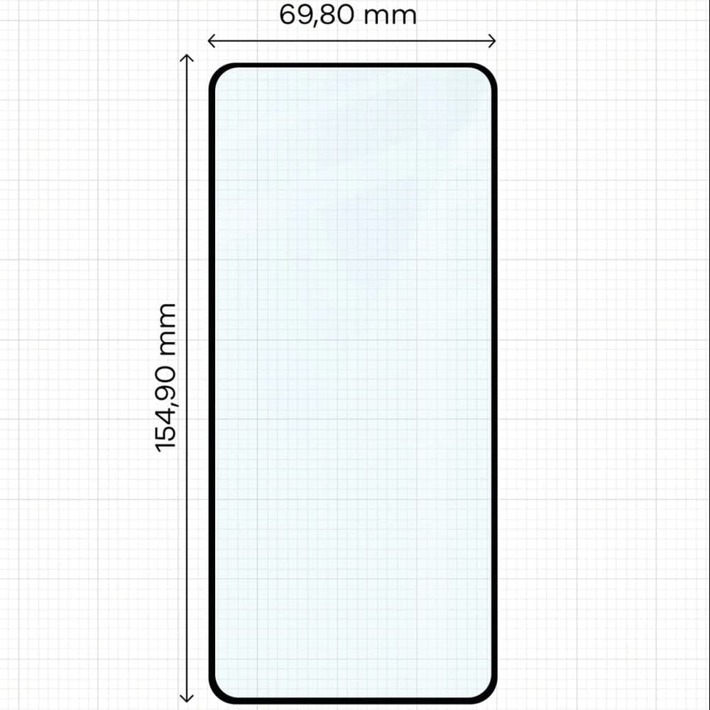 Bizon Glass Edge Duo Xiaomi Redmi Note 11 / 11S 4G cadru negru [2 PACHET] - 2