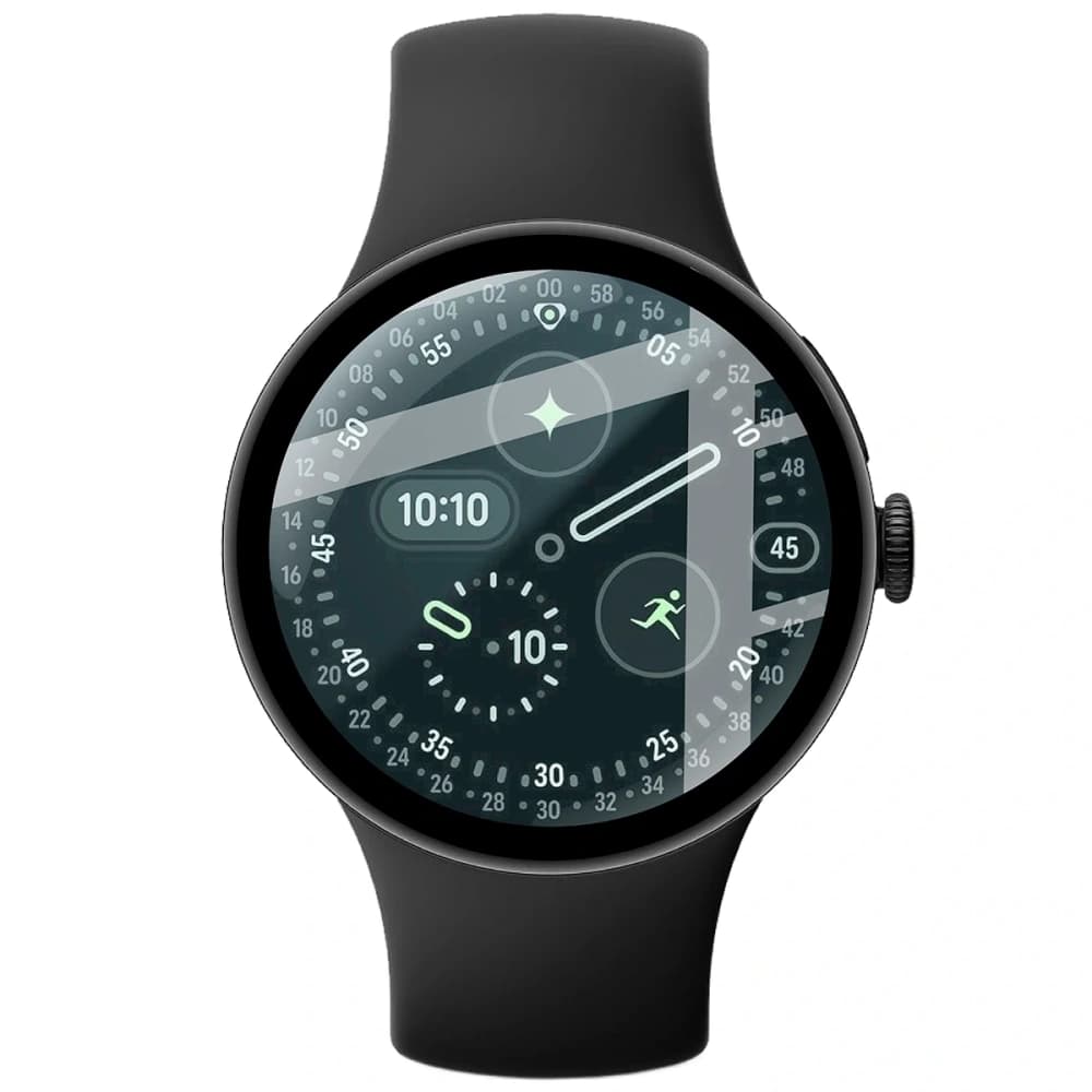 Szkło hybrydowe Bizon Glass Watch Edge Hybrid do Google Pixel Watch 4 45 mm czarne - 2