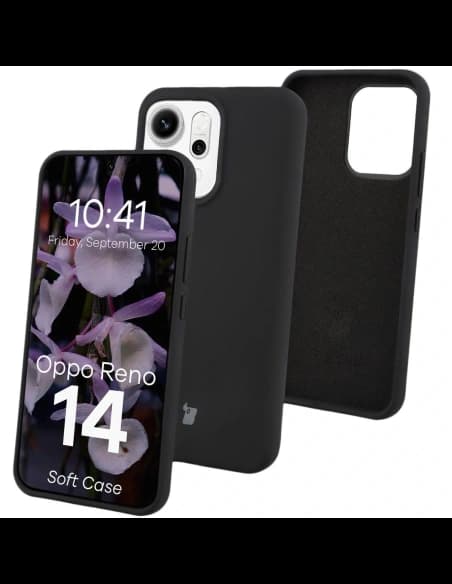 Husă moale Bizon pentru Oppo Reno 14 neagră
