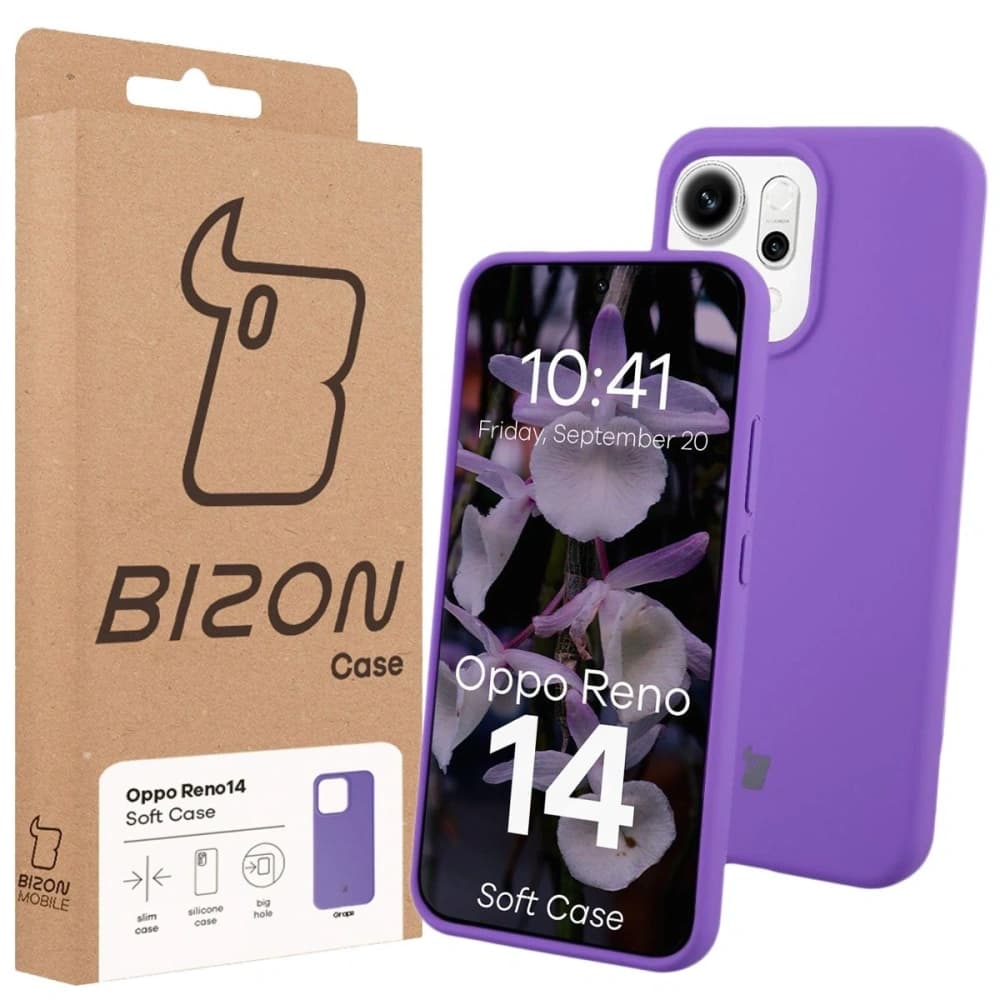 Bizon Soft Case Oppo Reno 14 lila - 7