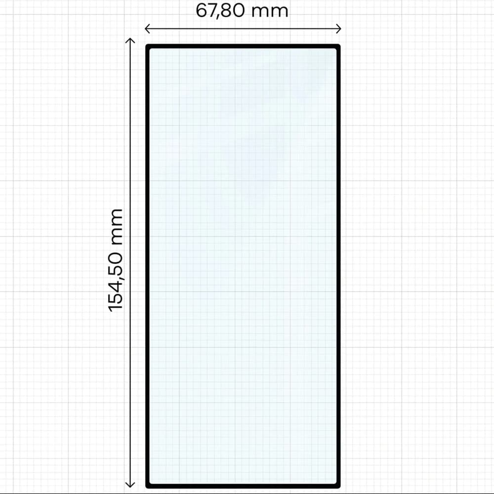 Bizon Glass Edge Duo Samsung Galaxy Z Fold7 černý rám [2 BALENÍ] - 2