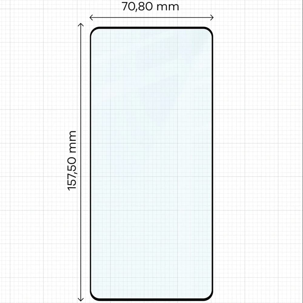 Bizon Glass Edge Duo Xiaomi POCO F5 cadru negru [2 PACHET] - 2