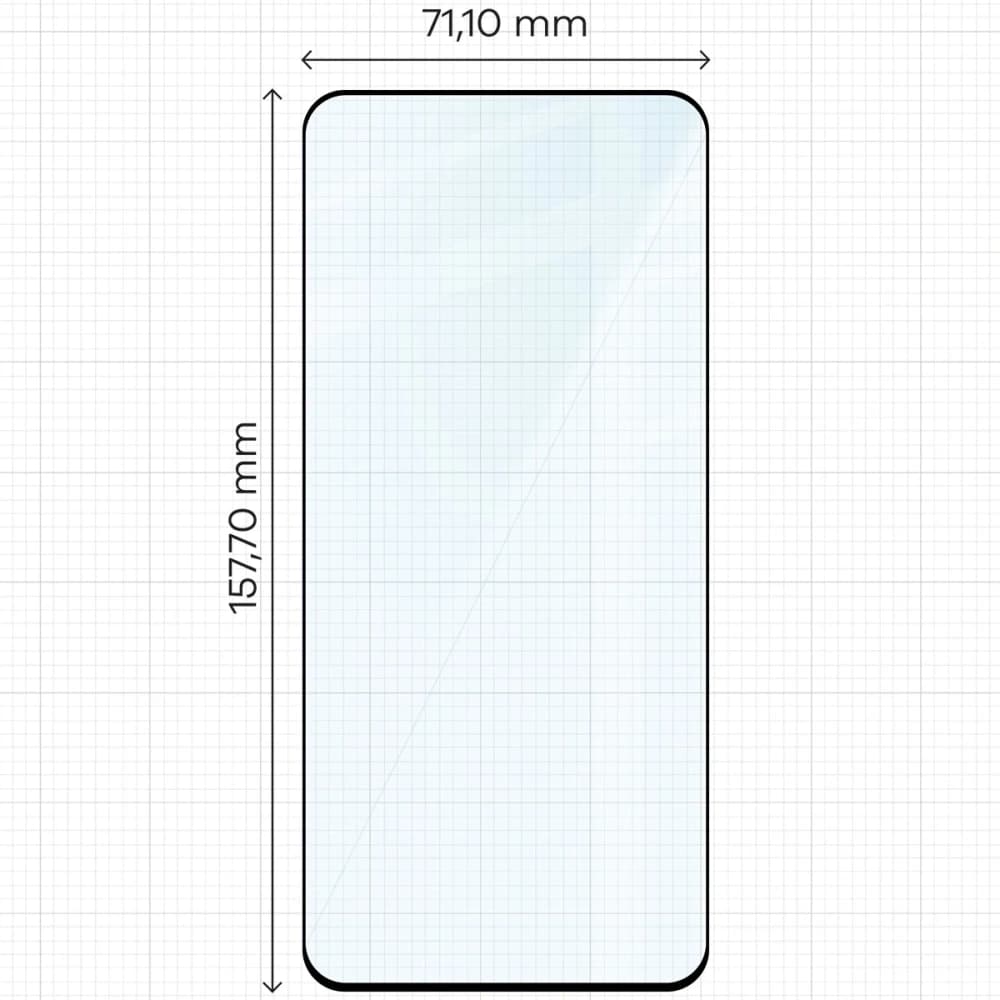 Bizon Glass Edge Duo Xiaomi Redmi Note 14 4G / 5G / POCO M7 Pro 5G cadru negru [2 PACHET] - 2