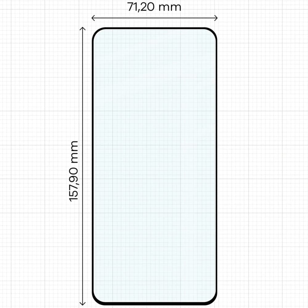 Bizon Glass Edge Duo Xiaomi 13T Pro / 13T cadru negru [2 PACHET] - 2