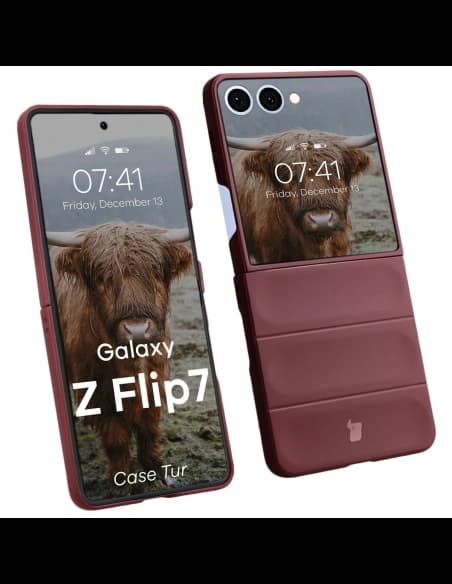 Bizon pouzdro pro Samsung Galaxy Z Flip7 burgundské