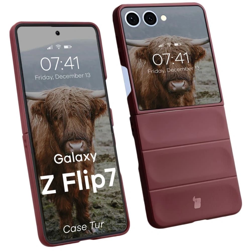 Bizon pouzdro pro Samsung Galaxy Z Flip7 burgundské - 1