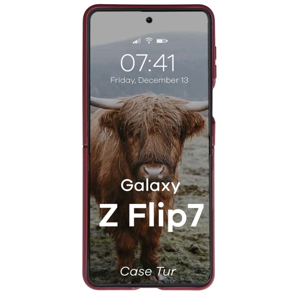 Bizon pouzdro pro Samsung Galaxy Z Flip7 burgundské - 3