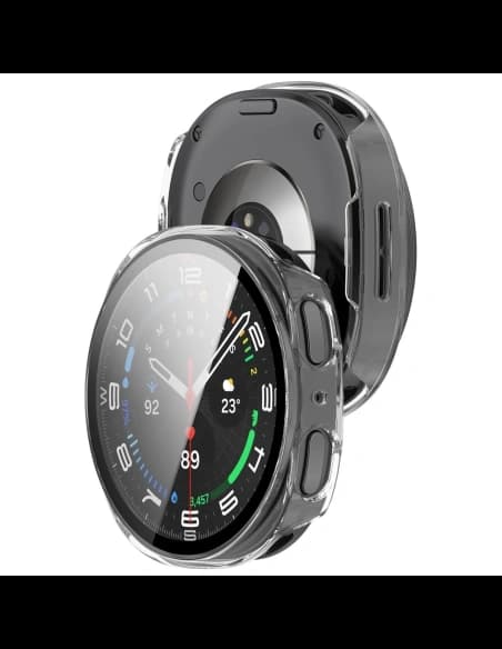 Caz Bizon+Sticlă Ceas Samsung Samsung Galaxy Watch 8 44mm transparent