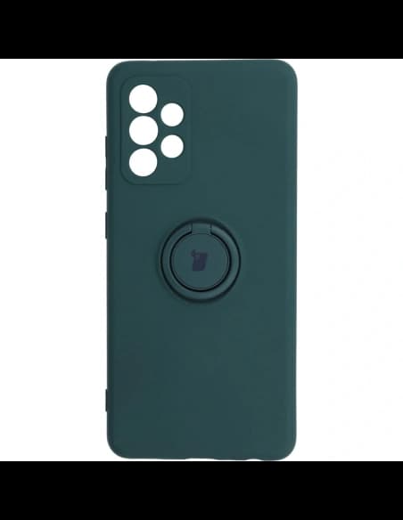 Inel din silicon Bizon Case pentru Samsung Galaxy A52s / A52 5G / 4G verde închis