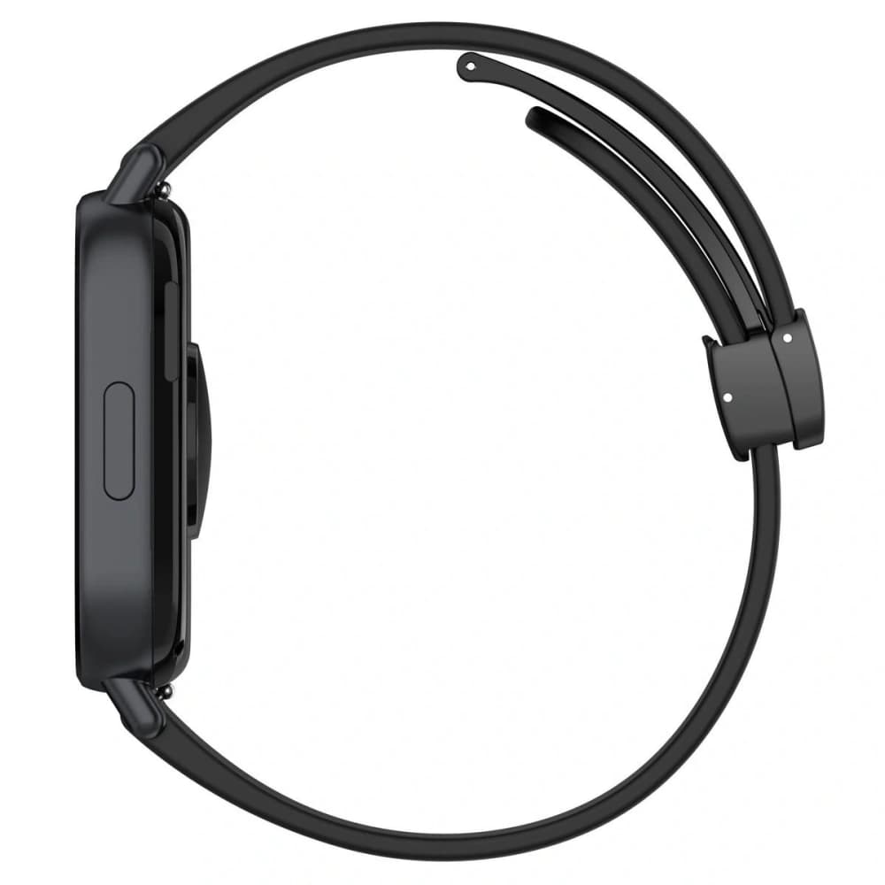 Bizon Armbanduhr Silikon L Schnellverschluss 18mm schwarz - 4