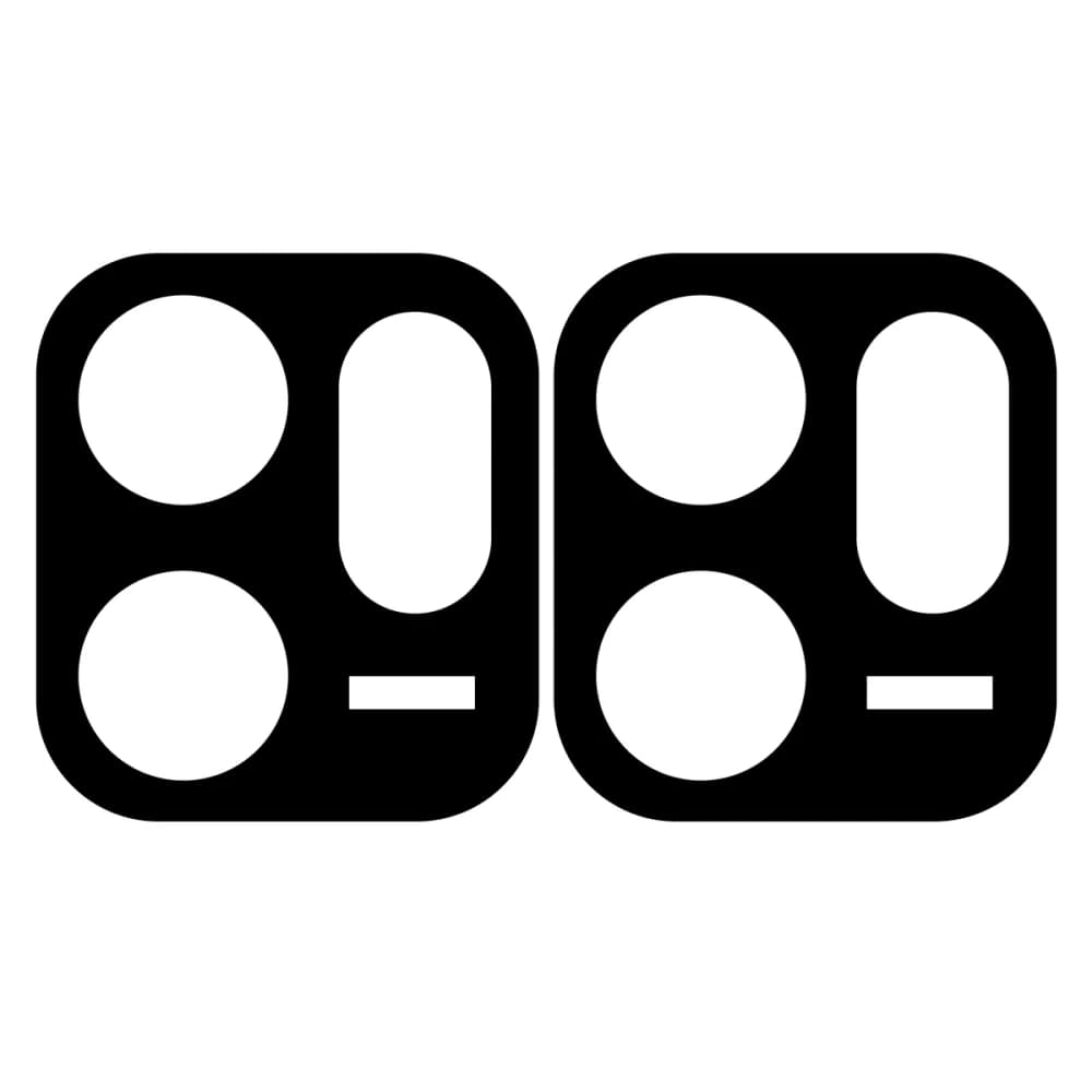 Bizon Glaslinse Oppo Reno 14 F / FS [2 PACK] - 3