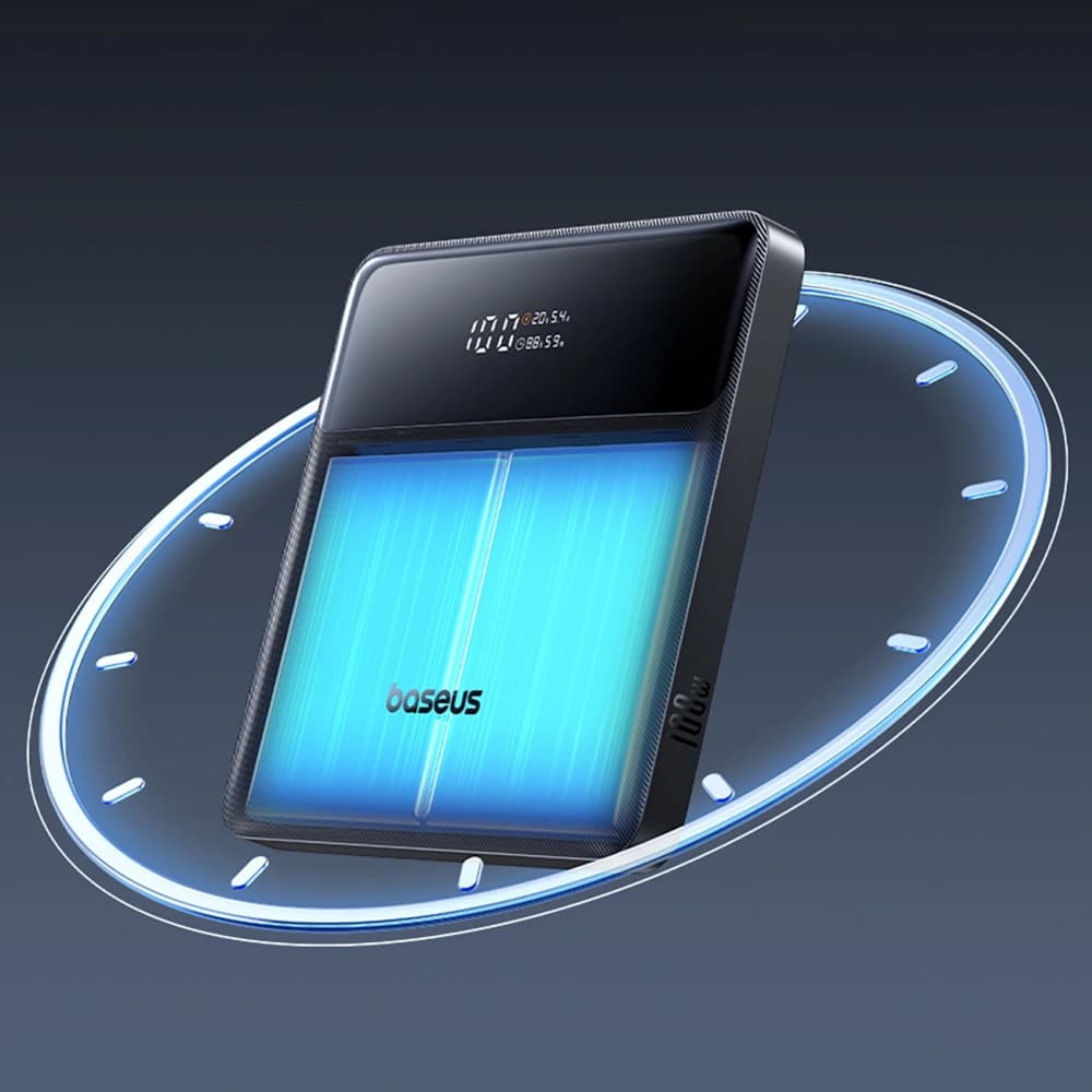 Baseus Blade H1 20000mAh 100W Power Bank with Display Black - 17
