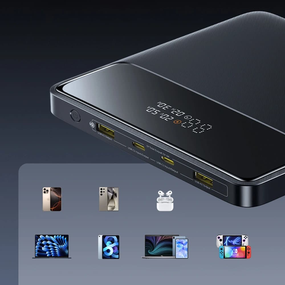 Baseus Blade H1 20000mAh 100W Power Bank with Display Black - 19