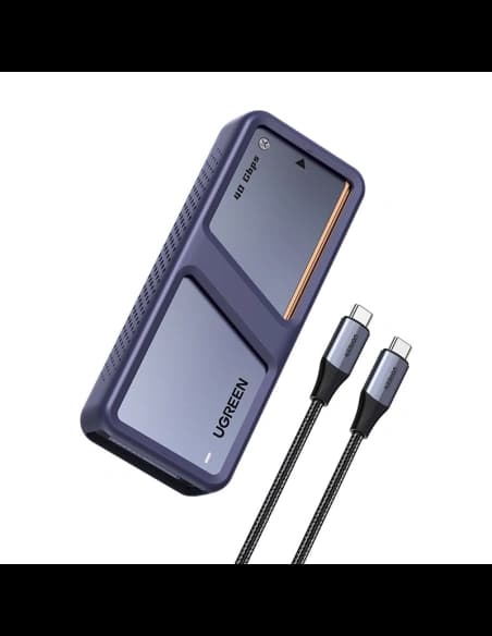 Ugreen D703 M.2 NVMe SSD pouzdro, USB4 (šedé)