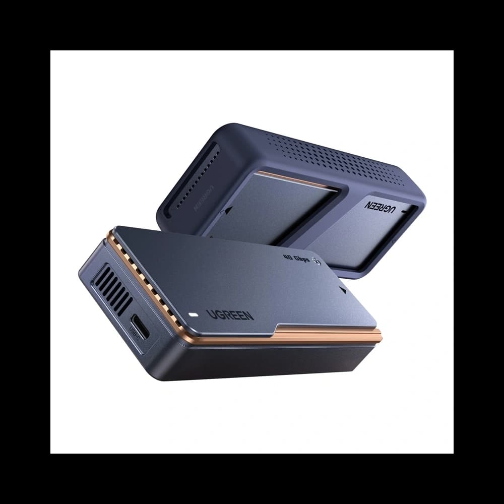 Ugreen D703 M.2 NVMe SSD ház, USB4 (Szürke) - 3