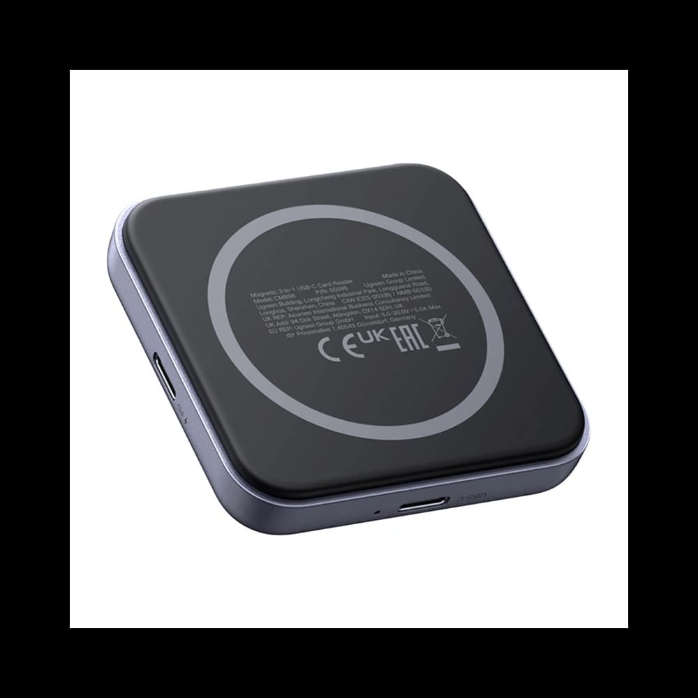 Ugreen CM898 3-in-1 Card Reader/Adapter, USB-C, MagSafe, SD/TF (black) - 2