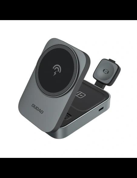 Stacja ładująca 3 w 1 Dudao A11 Max indukcyjna kompatybilna z MagSafe - szara