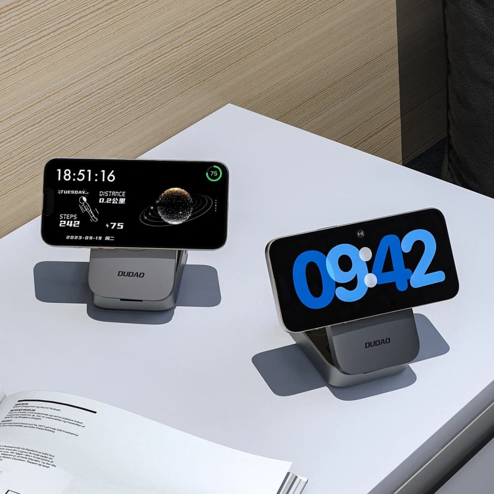 Stacja ładująca 3 w 1 Dudao A11 Max indukcyjna kompatybilna z MagSafe - szara - 9