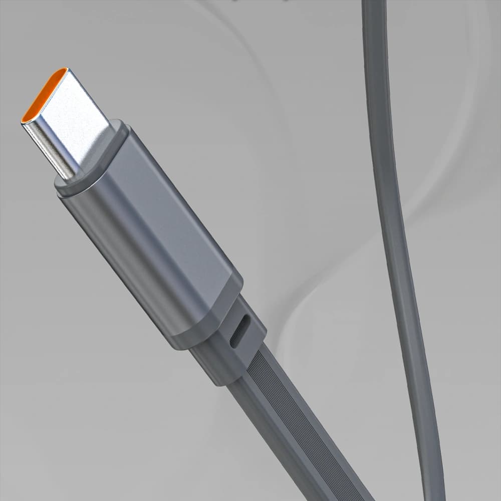 Powerbank Dudao K31 Pro 45W 20000mAh z wbudowanym zwijanym kablem USB-C - szary - 5