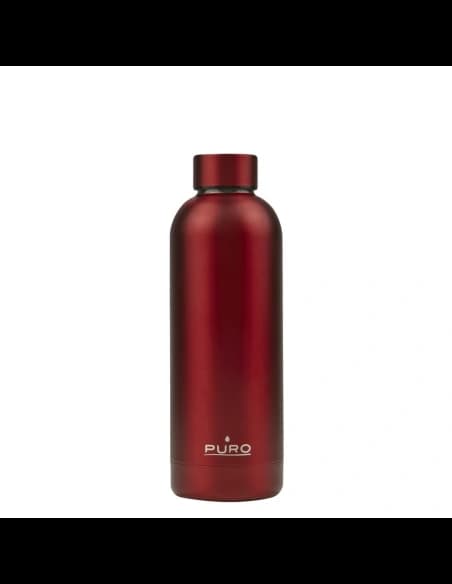 Puro Hot&Cold Thermal Stainless Steel Water Bottle 500ml (Metallic Red)