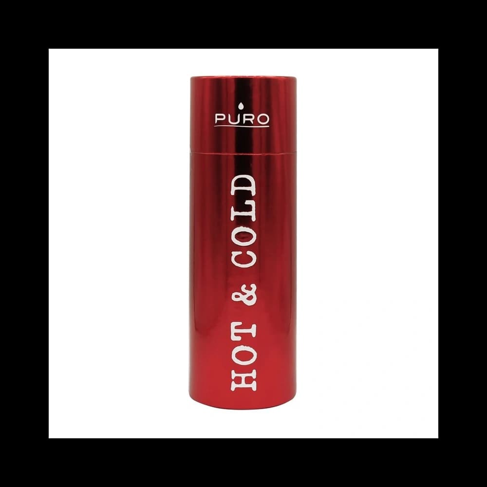 Hőszigetelt rozsdamentes acél palack Puro Hot&Cold 500ml (Fémes Piros) - 2