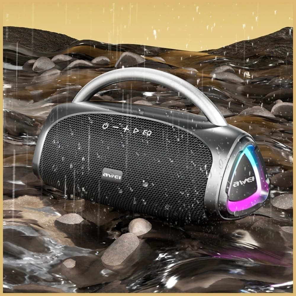Głośnik bezprzewodowy AWEI KA39 100W     Bluetooth 5.3 przenośny zewnętrzny czarny - 7