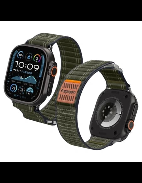 Pasek Spigen WBF0 Band Apple Watch 8 / 9 / 10 / 11 / Se / Ultra (44 / 45 / 46 / 49 Mm) Green